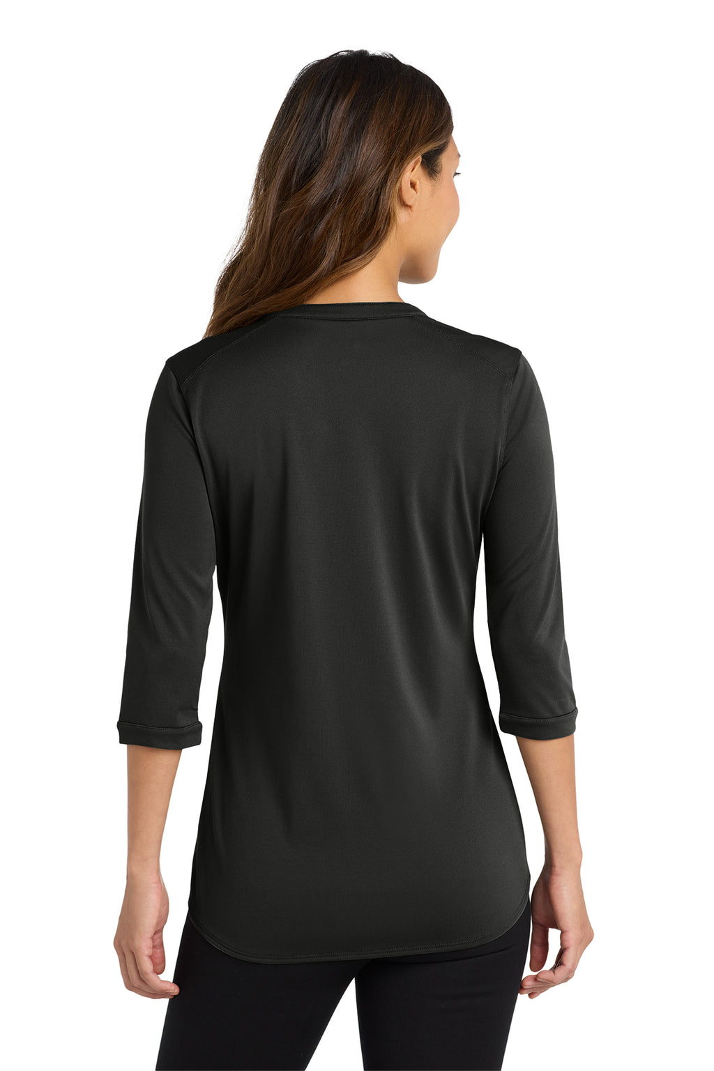 KOMATSU Port Authority® Women's UV Choice Pique Henley - Black