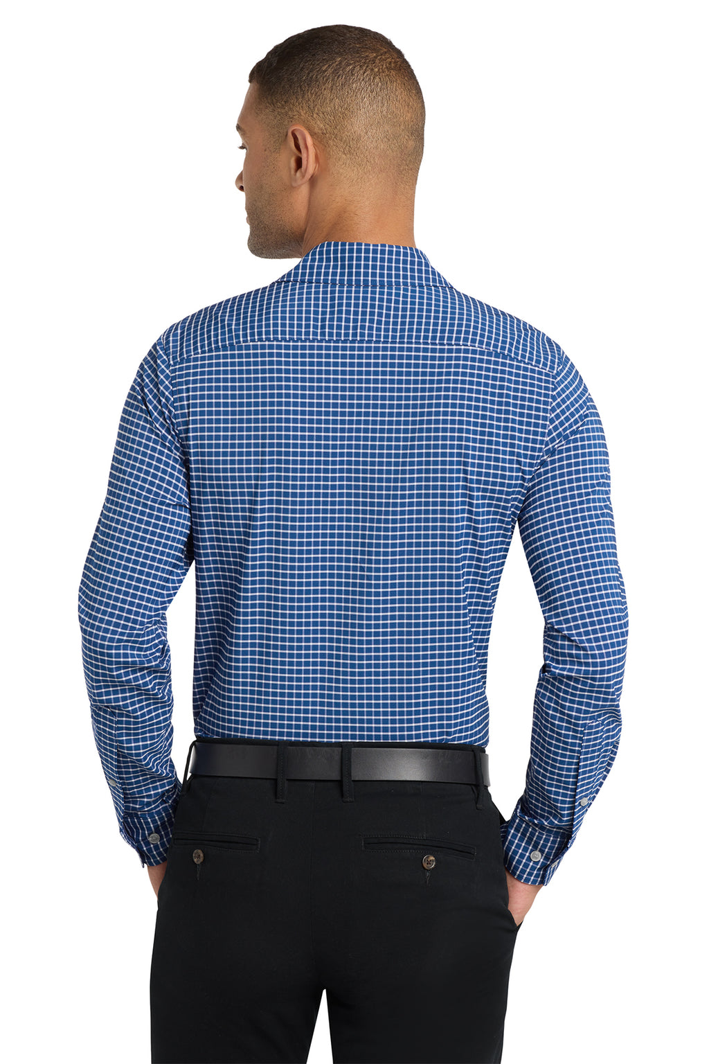 KOMATSU Port Authority® City Stretch Shirt - True Blue/White
