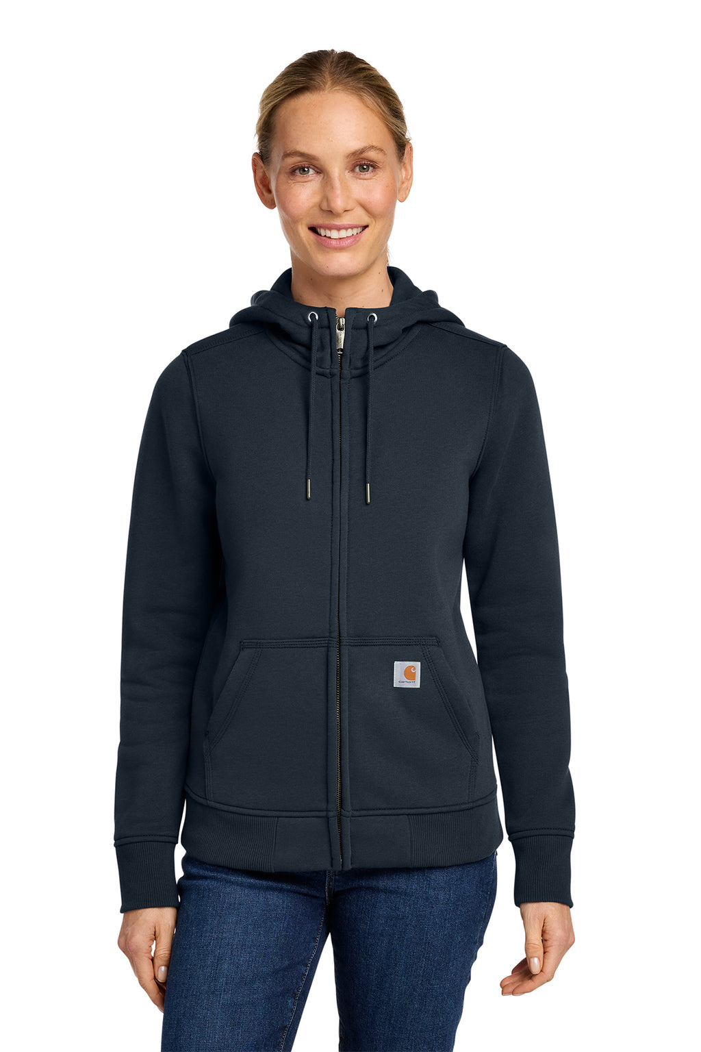 KOMATSU Carhartt® Women’s Clarksburg Full-Zip Hoodie - Navy