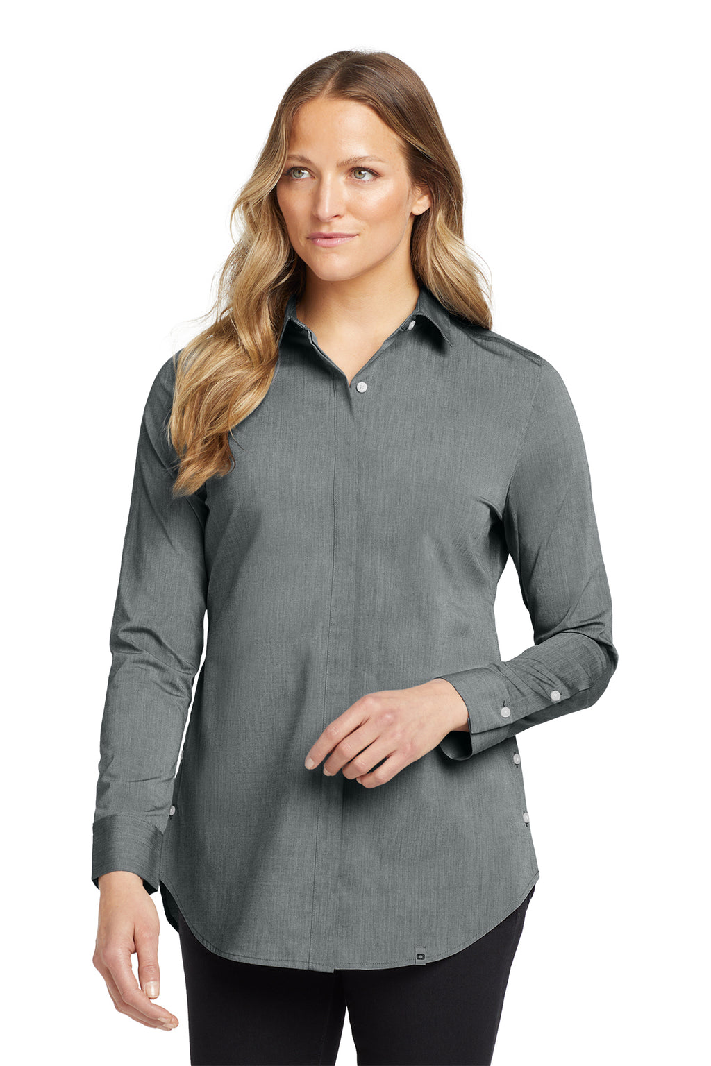 KOMATSU OGIO® Women's Commuter Woven Tunic - Gear Grey Heather