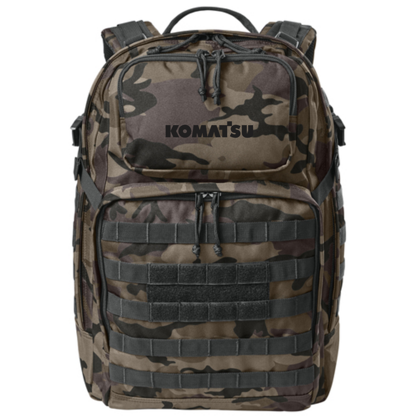 KOMATSU CornerStone® Large Tactical Backpack - Black Ink Camo