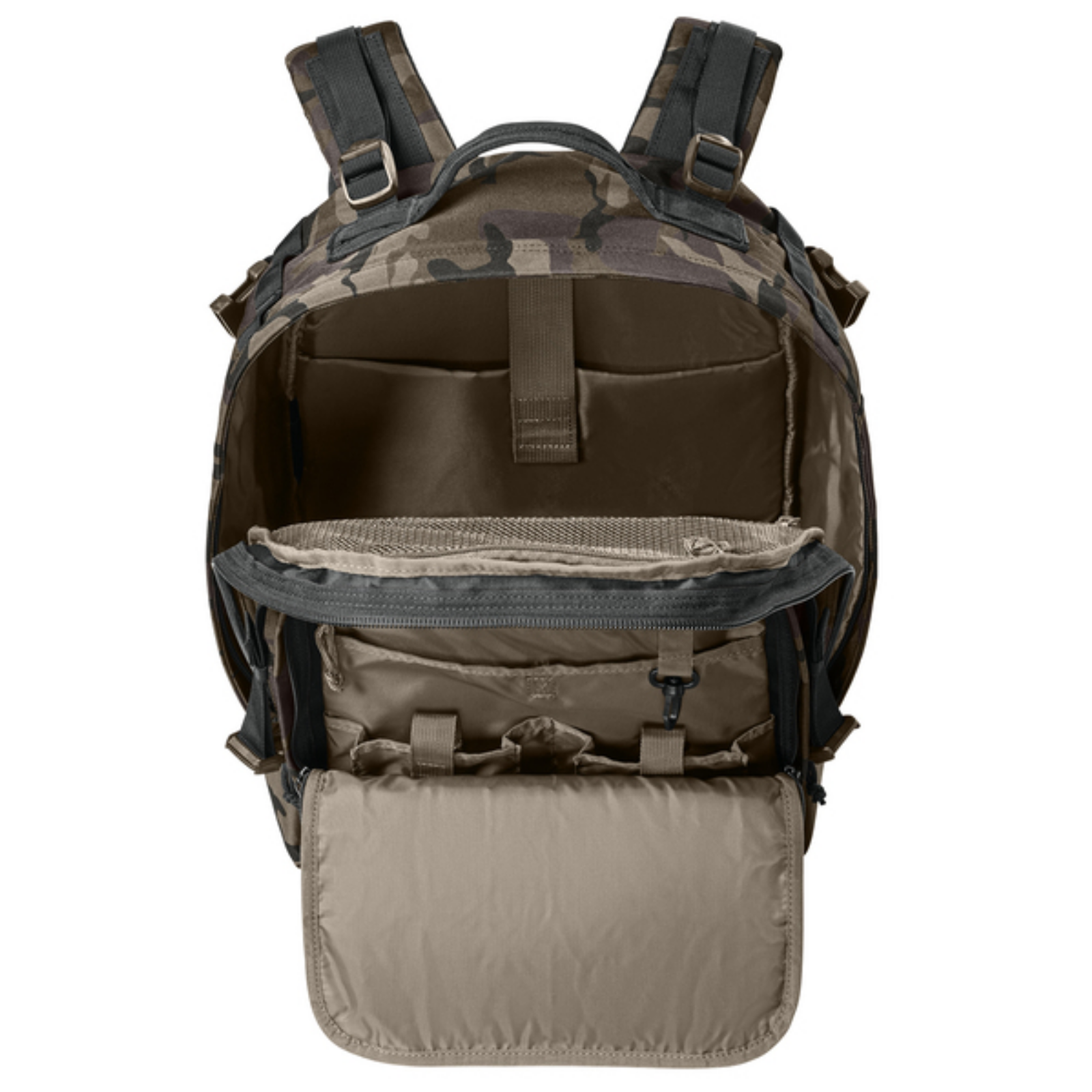 KOMATSU CornerStone® Large Tactical Backpack - Black Ink Camo