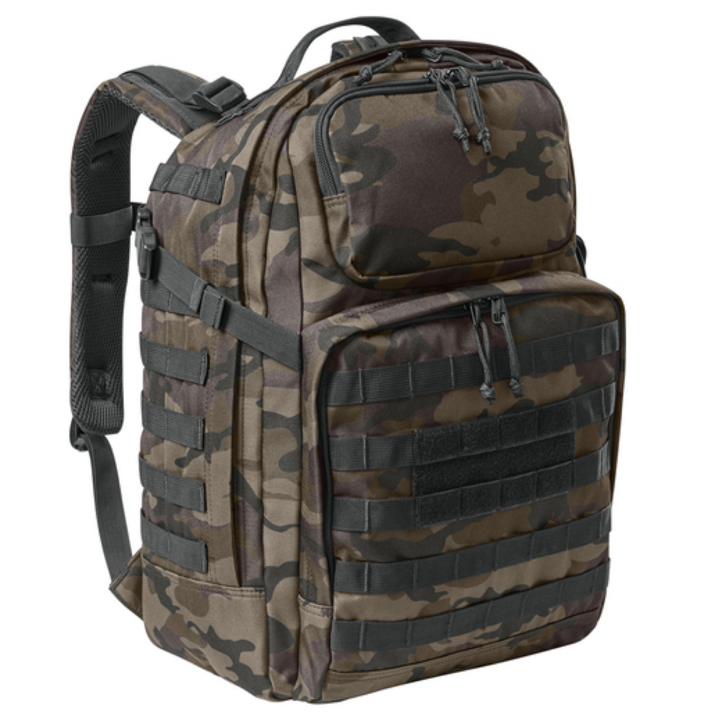 KOMATSU CornerStone® Large Tactical Backpack - Black Ink Camo