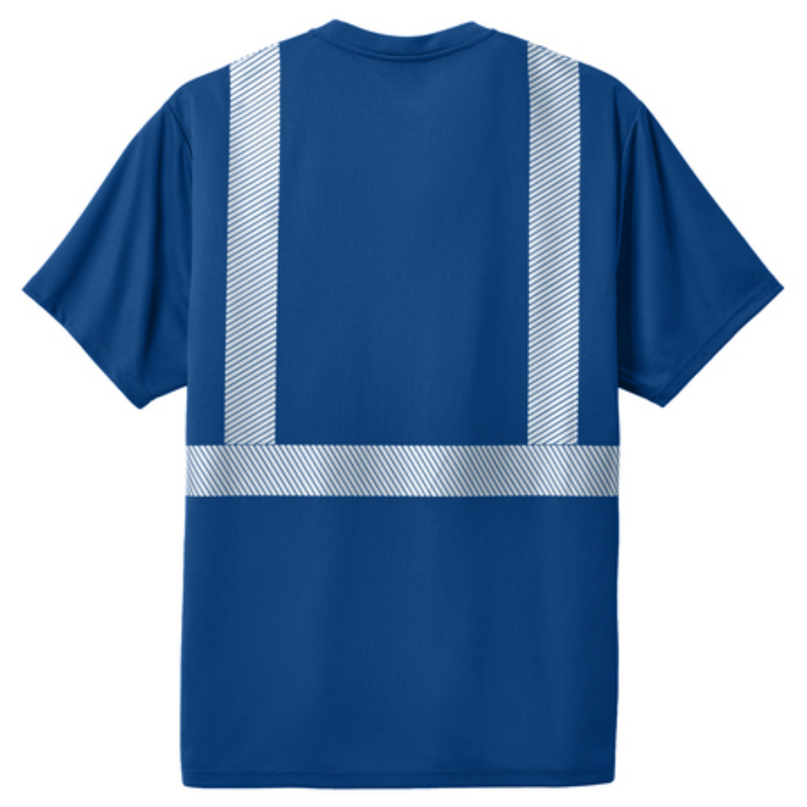 KOMATSU CornerStone® Enhanced Visibility Segmented Tape Tee - Royal Blue