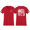 KOMATSU RED Gildan Softstyle® Women's Midweight Tee - Red