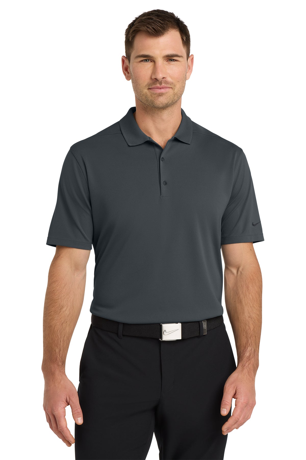 KOMATSU Nike Dri-FIT Micro Pique 2.0 Polo - Anthracite