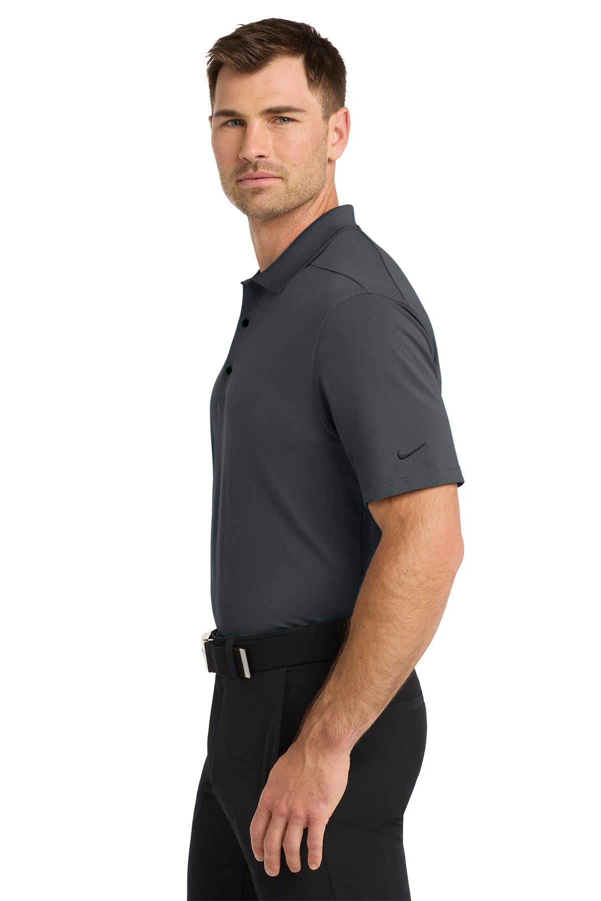 KOMATSU Nike Dri-FIT Micro Pique 2.0 Polo - Anthracite