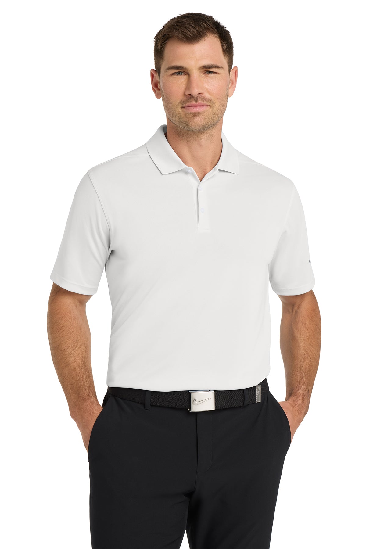 KOMATSU Nike Dri-FIT Micro Pique 2.0 Polo - White
