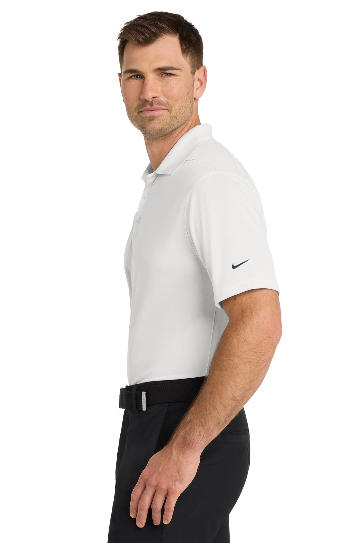 KOMATSU Nike Dri-FIT Micro Pique 2.0 Polo - White