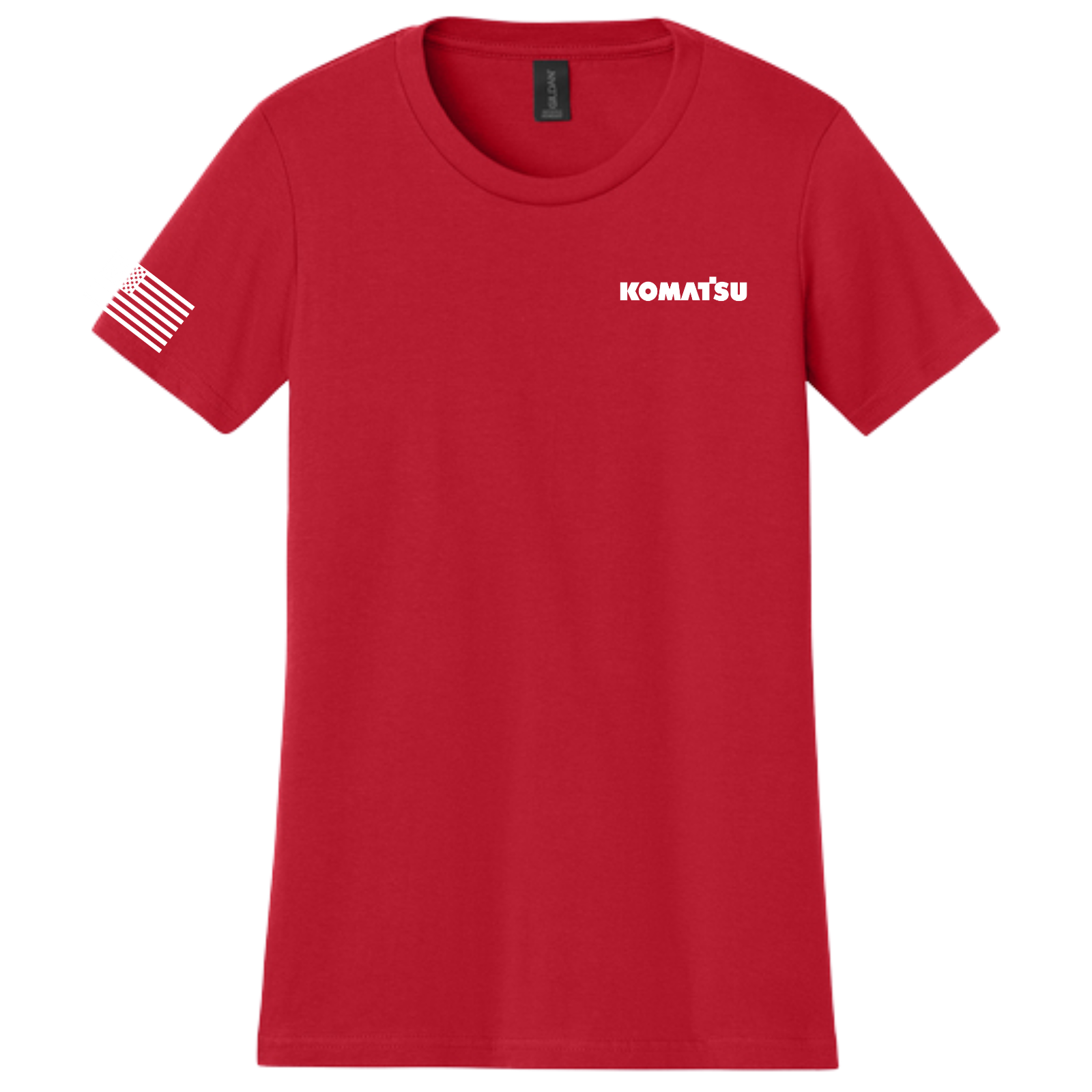 KOMATSU RED Gildan Softstyle® Women's Midweight Tee - Red