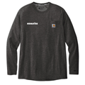 KOMATSU Carhartt Force® Long Sleeve Pocket T-Shirt - Carbon Heather