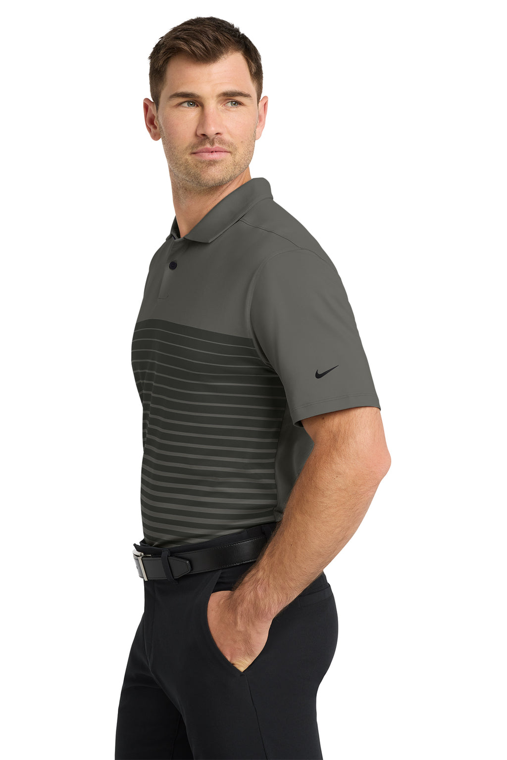 KOMATSU Nike Dri-FIT Vapor Block Polo - Anthracite