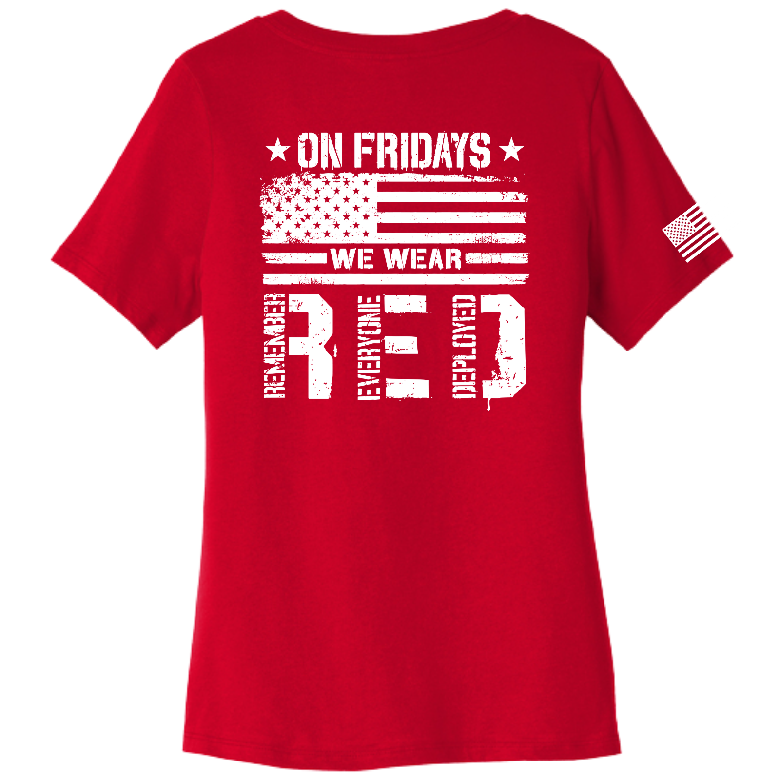 KOMATSU RED BELLA+CANVAS® Women’s Relaxed Jersey Short Sleeve V-Neck Tee - Red