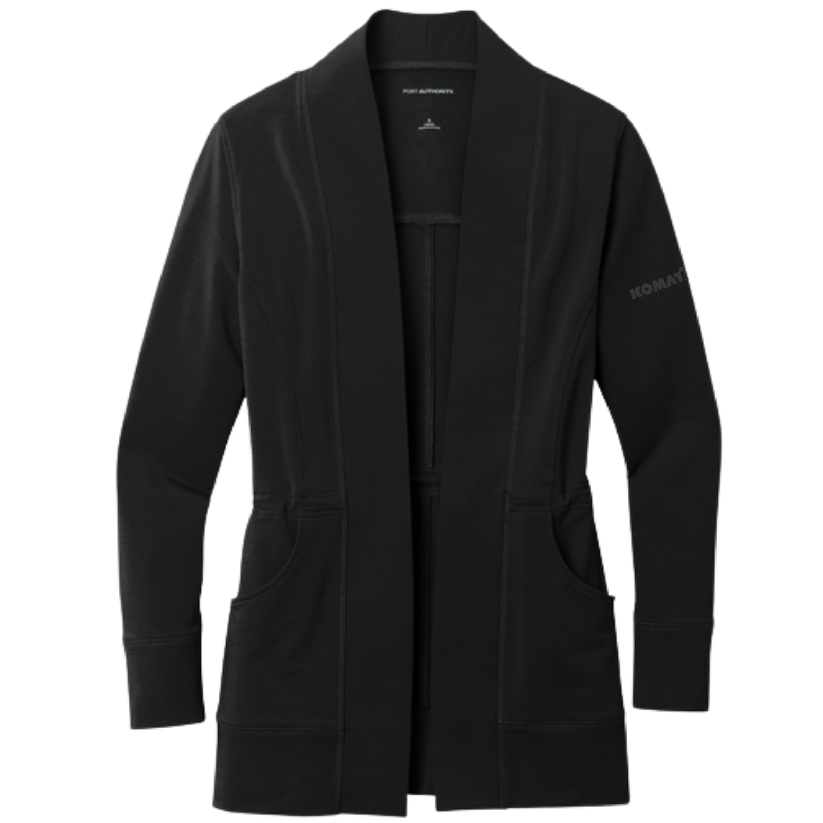 KOMATSU Port Authority® Women's Microterry Cardigan - Black