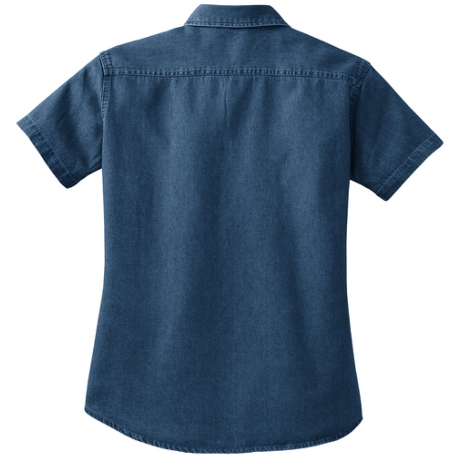 KOMATSU Port & Co™ Women's Short Sleeve Value Denim Shirt - Ink Blue