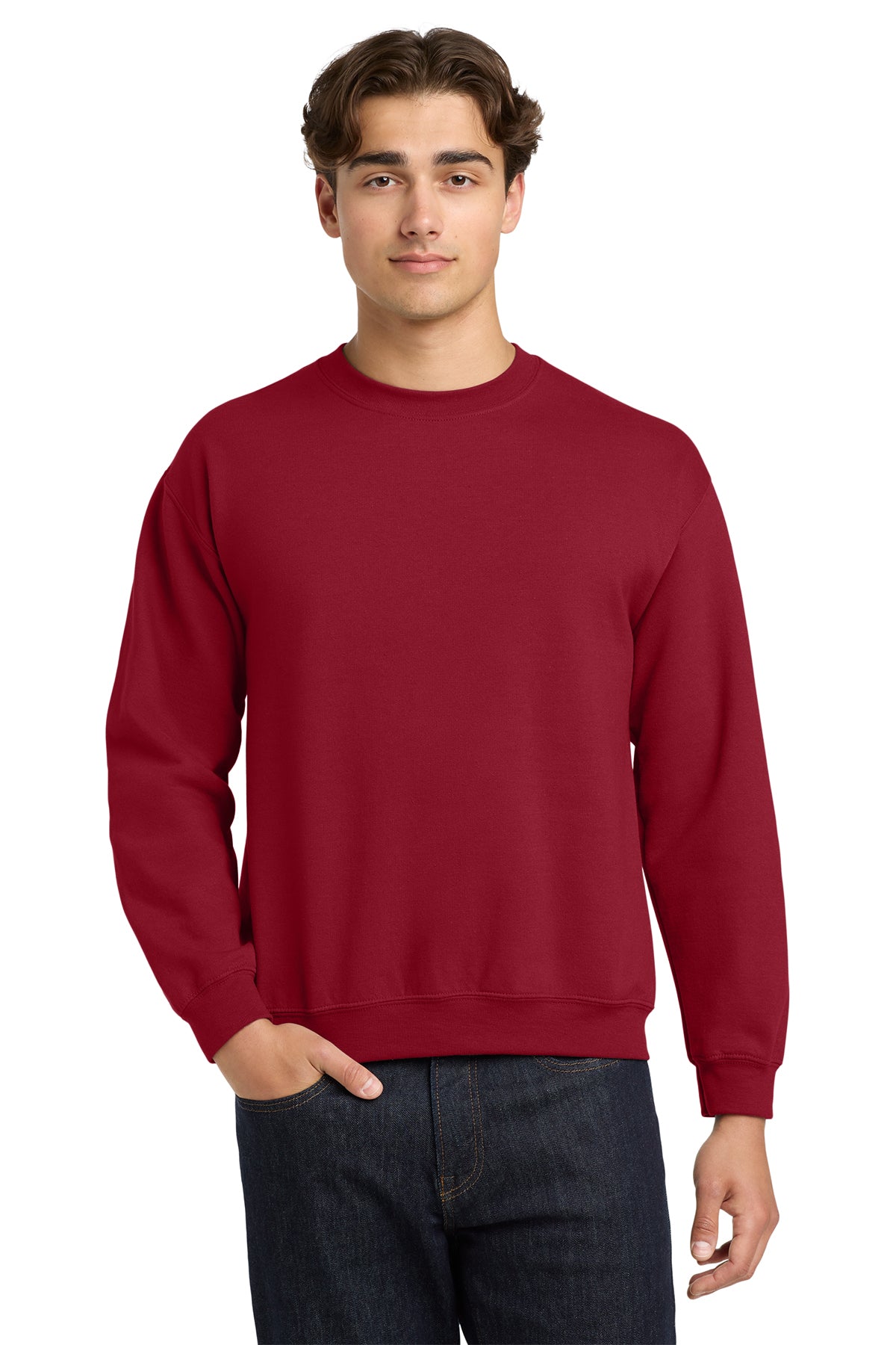 KOMATSU RED Gildan® Heavy Blend™ Crewneck Sweatshirt - Red