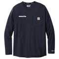 KOMATSU Carhartt Force® Long Sleeve Pocket T-Shirt - Navy