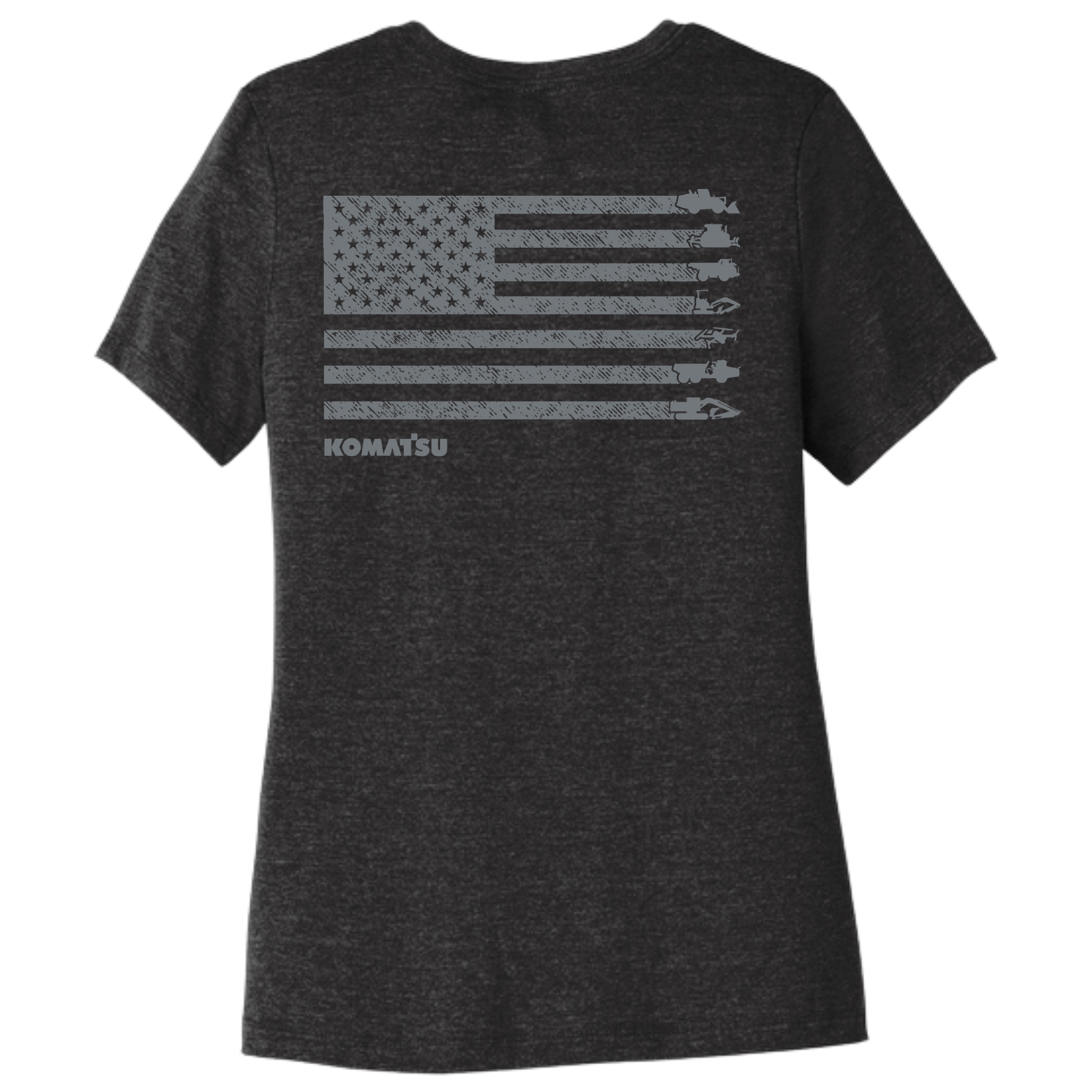 KOMATSU FLAG BELLA+CANVAS® Women’s Relaxed Triblend Tee - Black