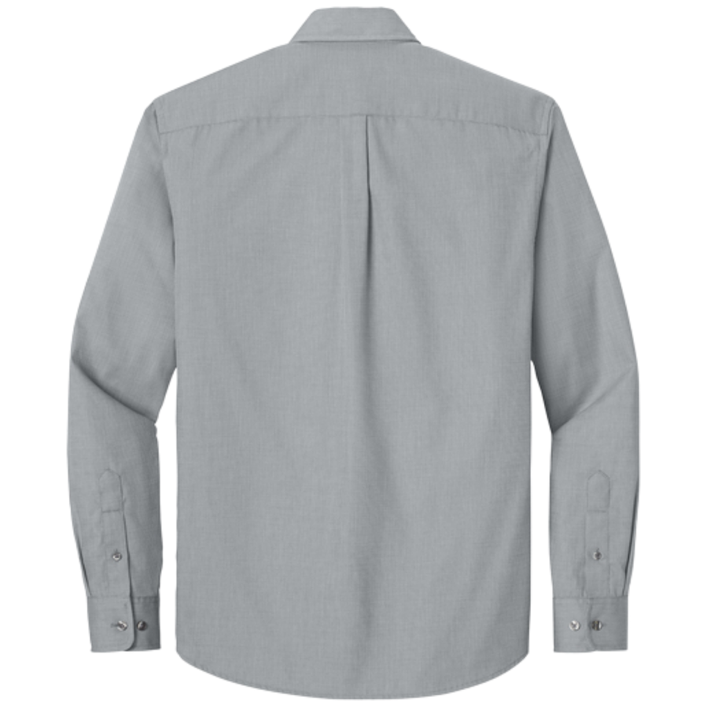 KOMATSU Port Authority® Long Sleeve Nailhead Easy Care Shirt - Gusty Grey