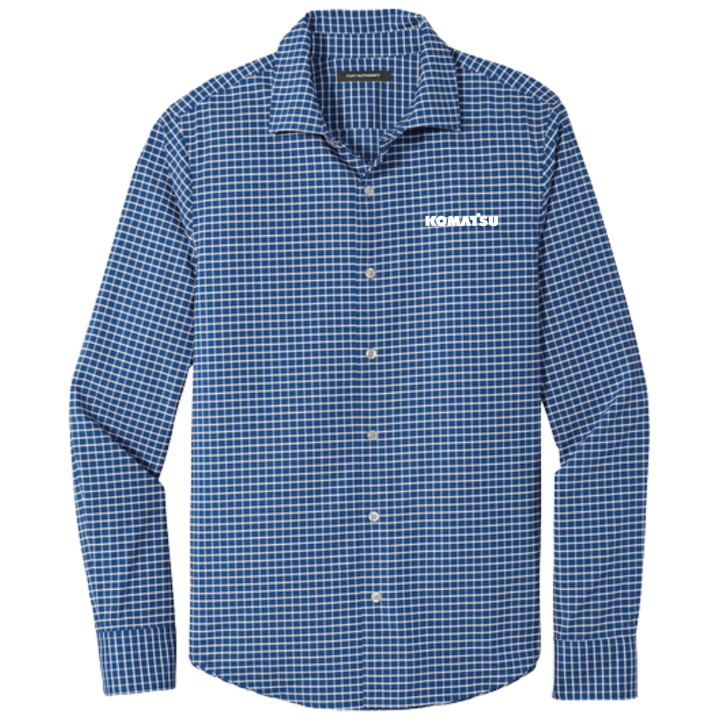 KOMATSU Port Authority® City Stretch Shirt - True Blue/White
