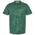 KOMATSU Men's All Over Camo Print Polo - Green Oxide