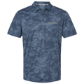KOMATSU Men's All Over Camo Print Polo - Tech Ink