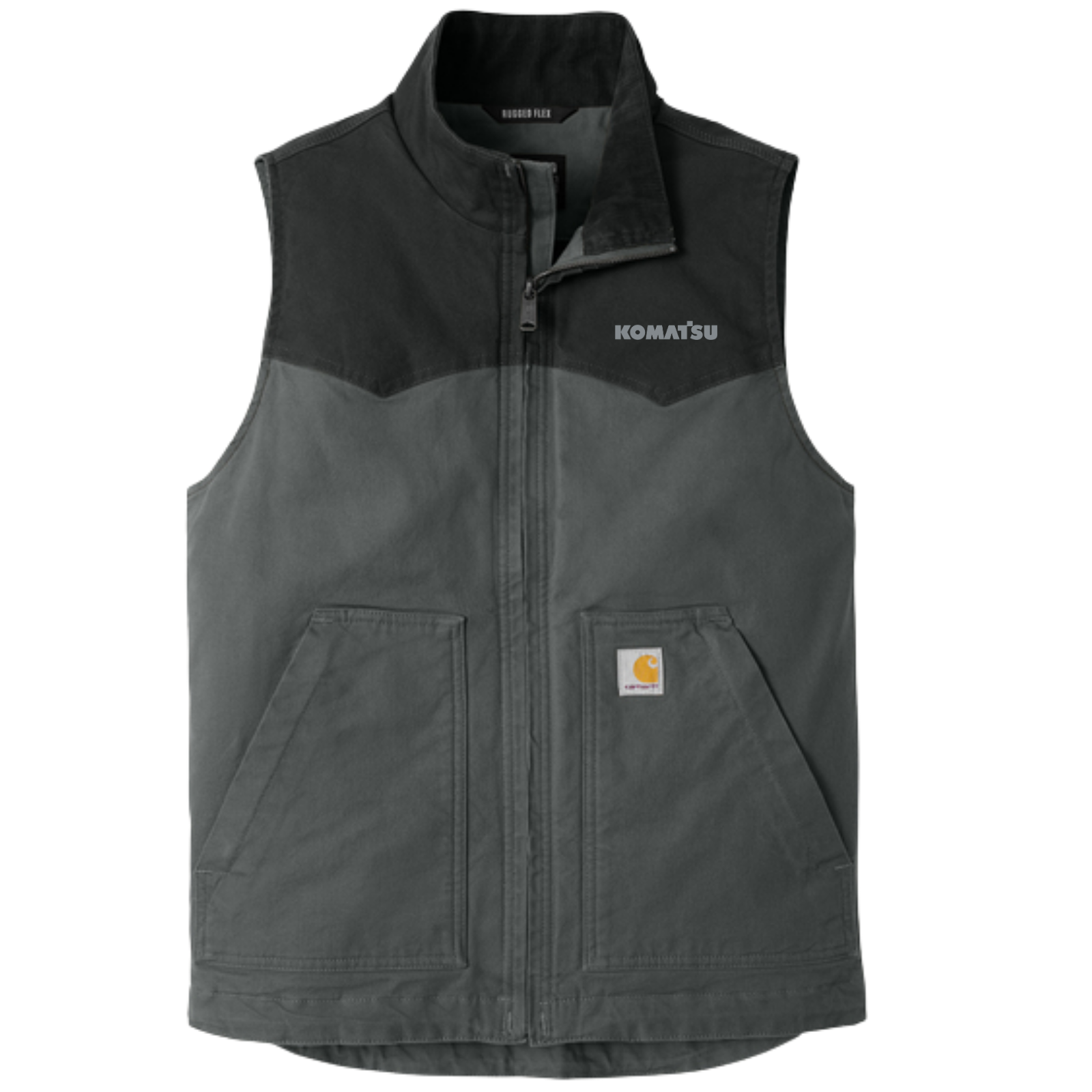 KOMATSU Carhartt® Montana Rugged Flex® Duck Vest - Black/Shadow Grey (COMING SOON!)