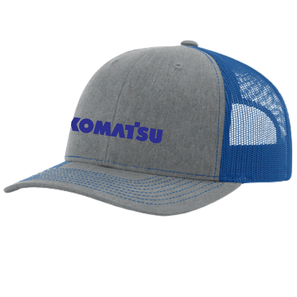 KOMATSU Richardson Trucker Cap - Heather Grey/Royal