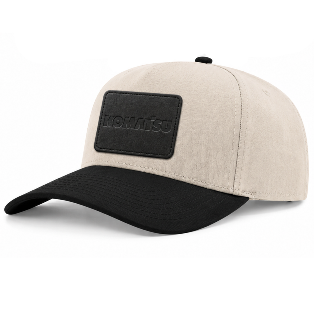 KOMATSU Richardson Full Fabric 5-Panel Champ - Cream/Black