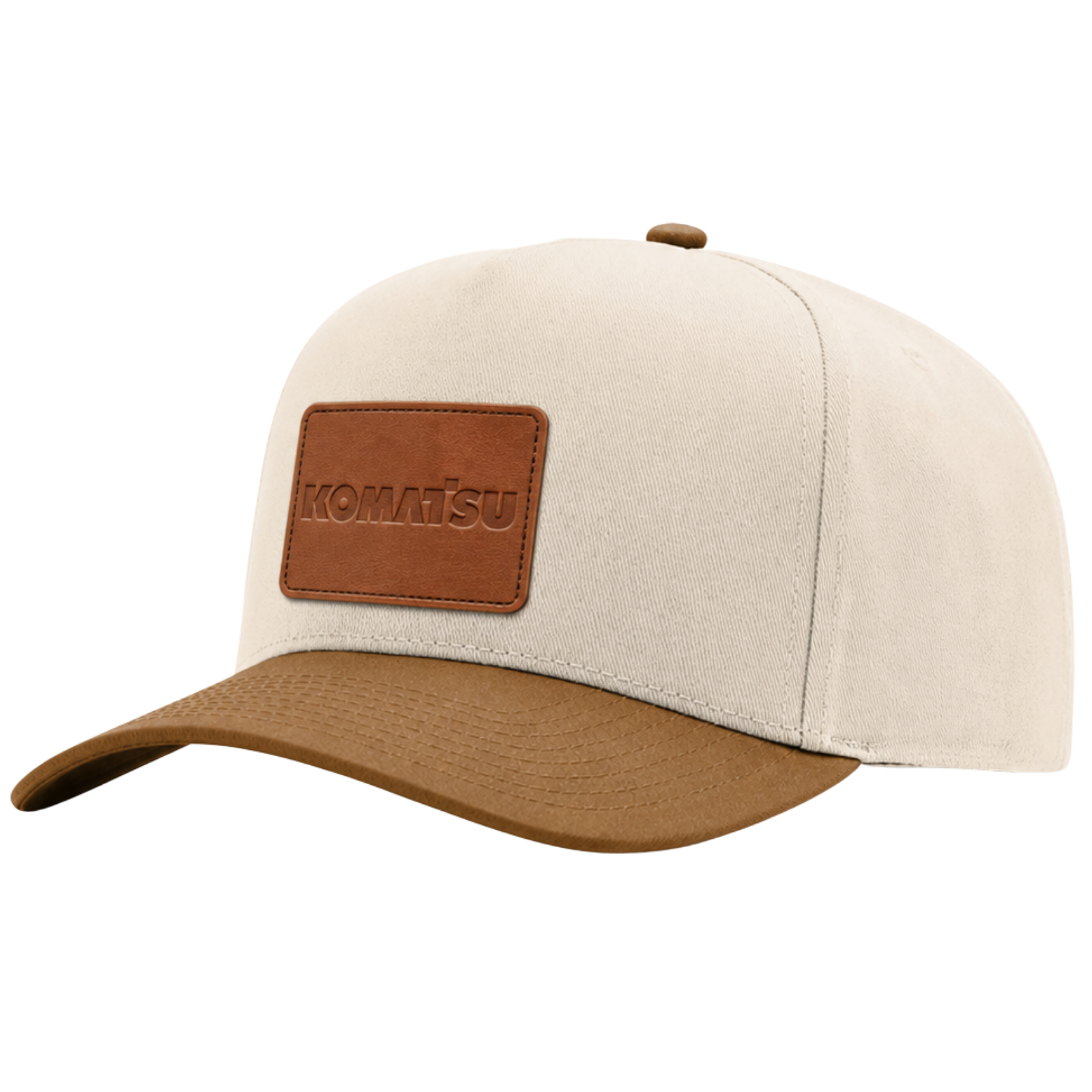 KOMATSU Richardson Full Fabric 5-Panel Champ - Cream/Caramel
