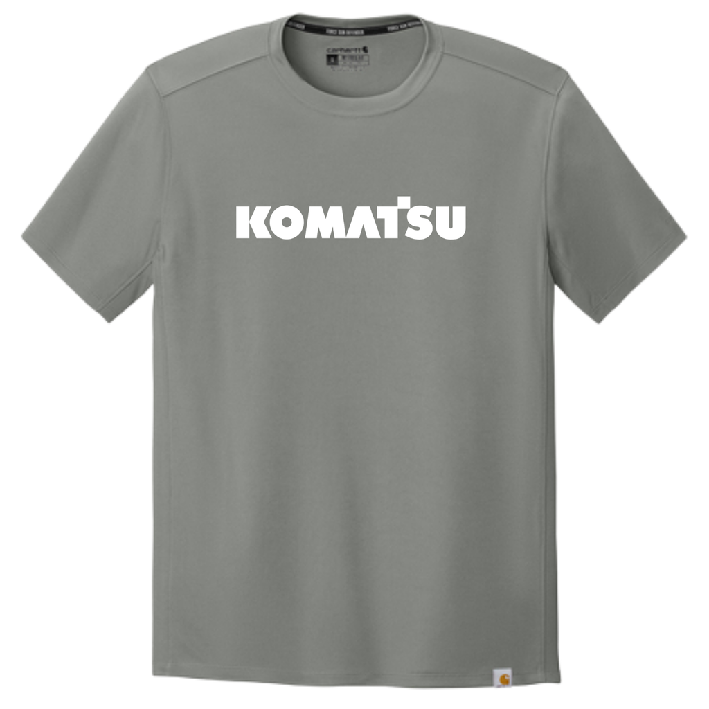 KOMATSU Carhartt Force® Sun Defender™ Short Sleeve T-Shirt - Asphalt Grey