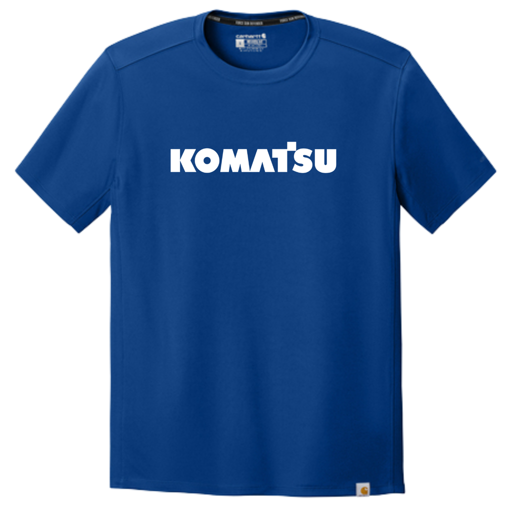 KOMATSU Carhartt Force® Sun Defender™ Short Sleeve T-Shirt - Royal Blue