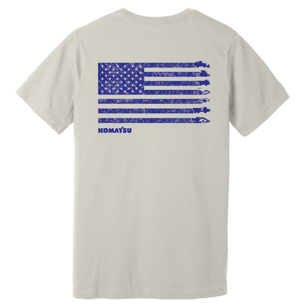 KOMATSU FLAG BELLA+CANVAS® Unisex Jersey Short Sleeve Tee - Dust