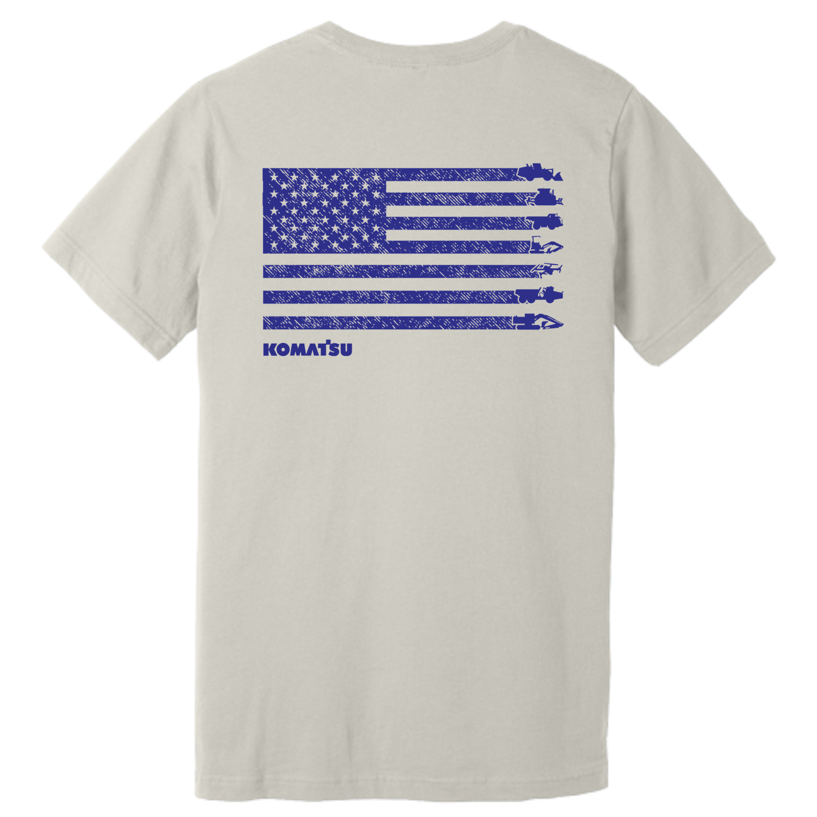 KOMATSU FLAG BELLA+CANVAS® Unisex Jersey Short Sleeve Tee - Dust