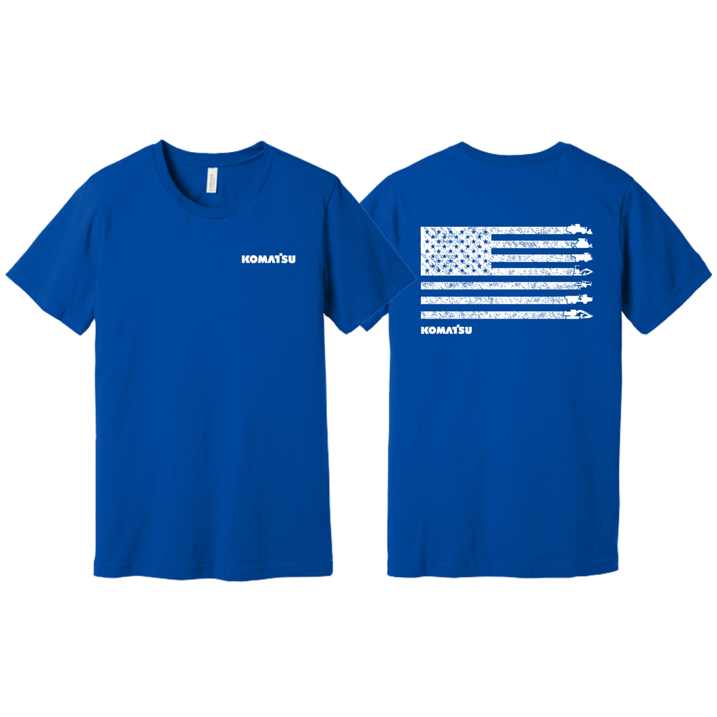 KOMATSU FLAG BELLA+CANVAS® Unisex Jersey Short Sleeve Tee - Royal Blue