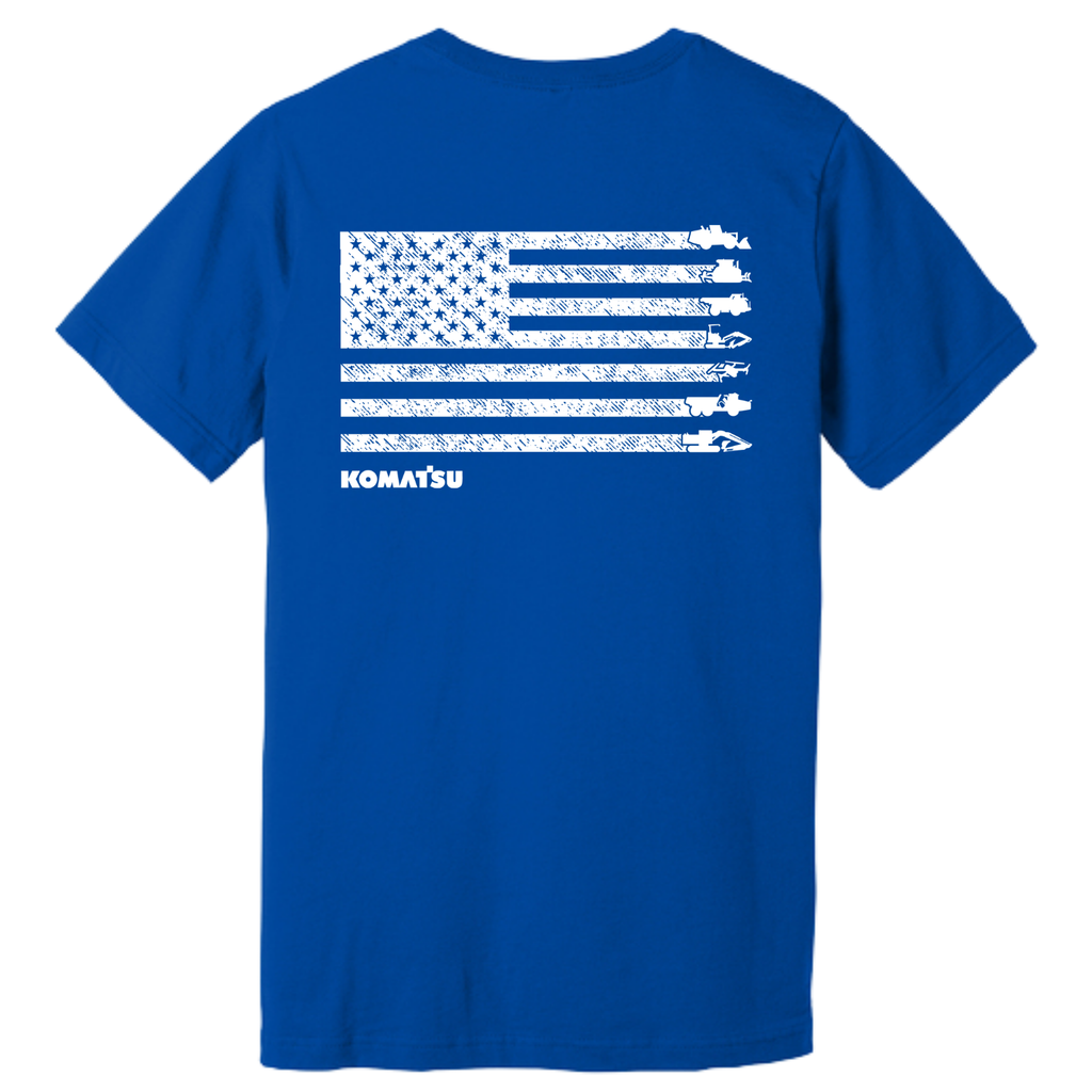 KOMATSU FLAG BELLA+CANVAS® Unisex Jersey Short Sleeve Tee - Royal Blue