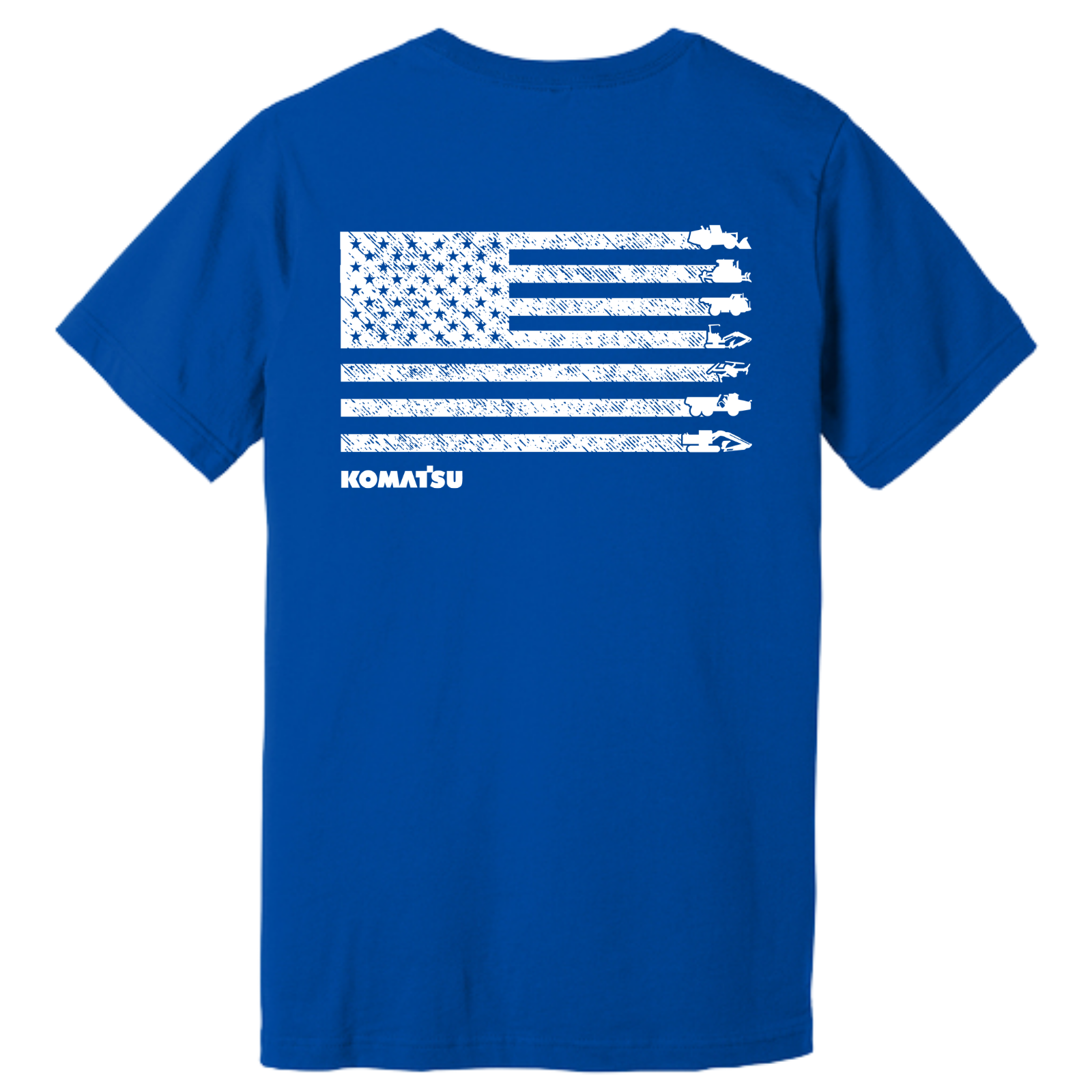 KOMATSU FLAG BELLA+CANVAS® Unisex Jersey Short Sleeve Tee - Royal Blue