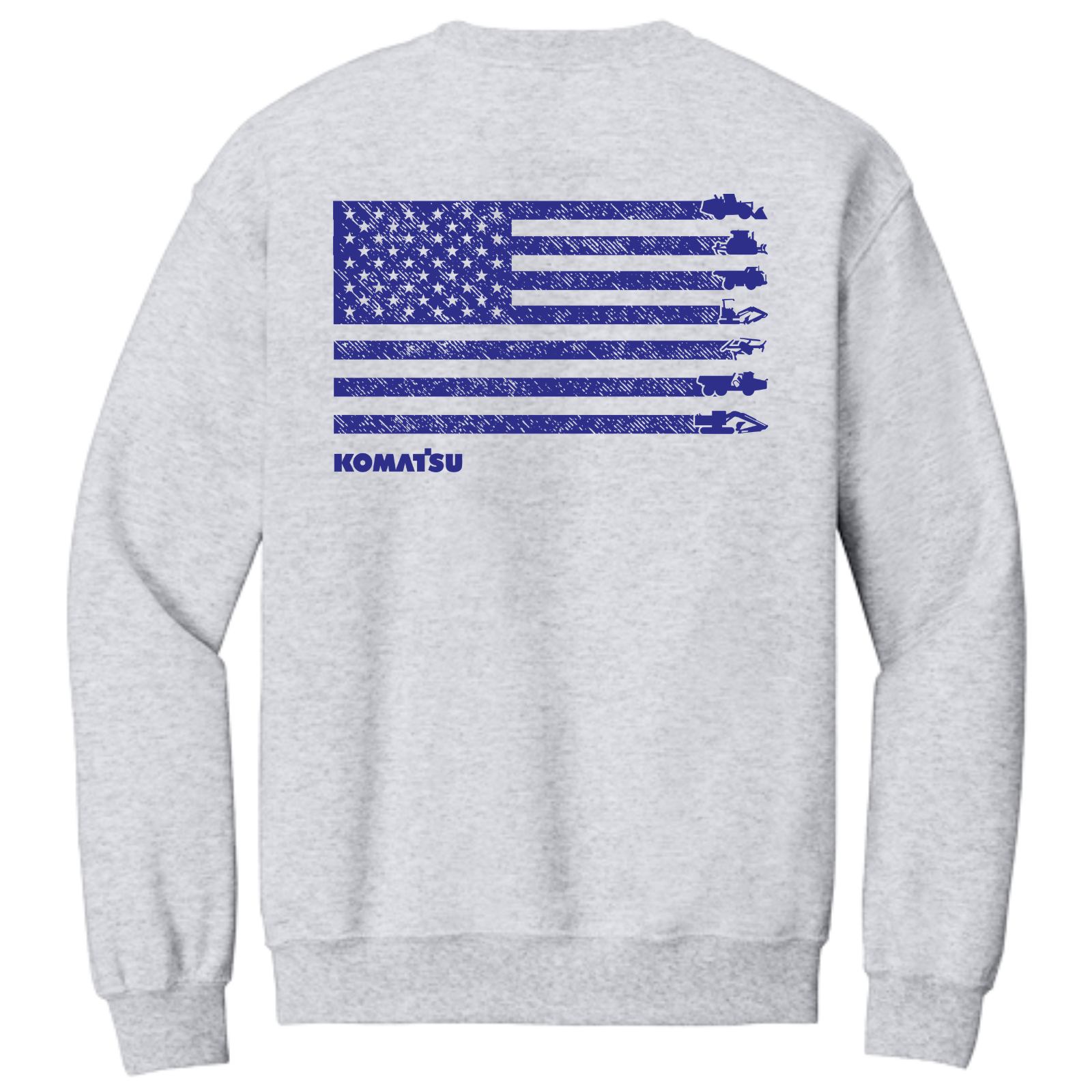 KOMATSU FLAG Gildan® Heavy Blend™ Crewneck Sweatshirt - Ash