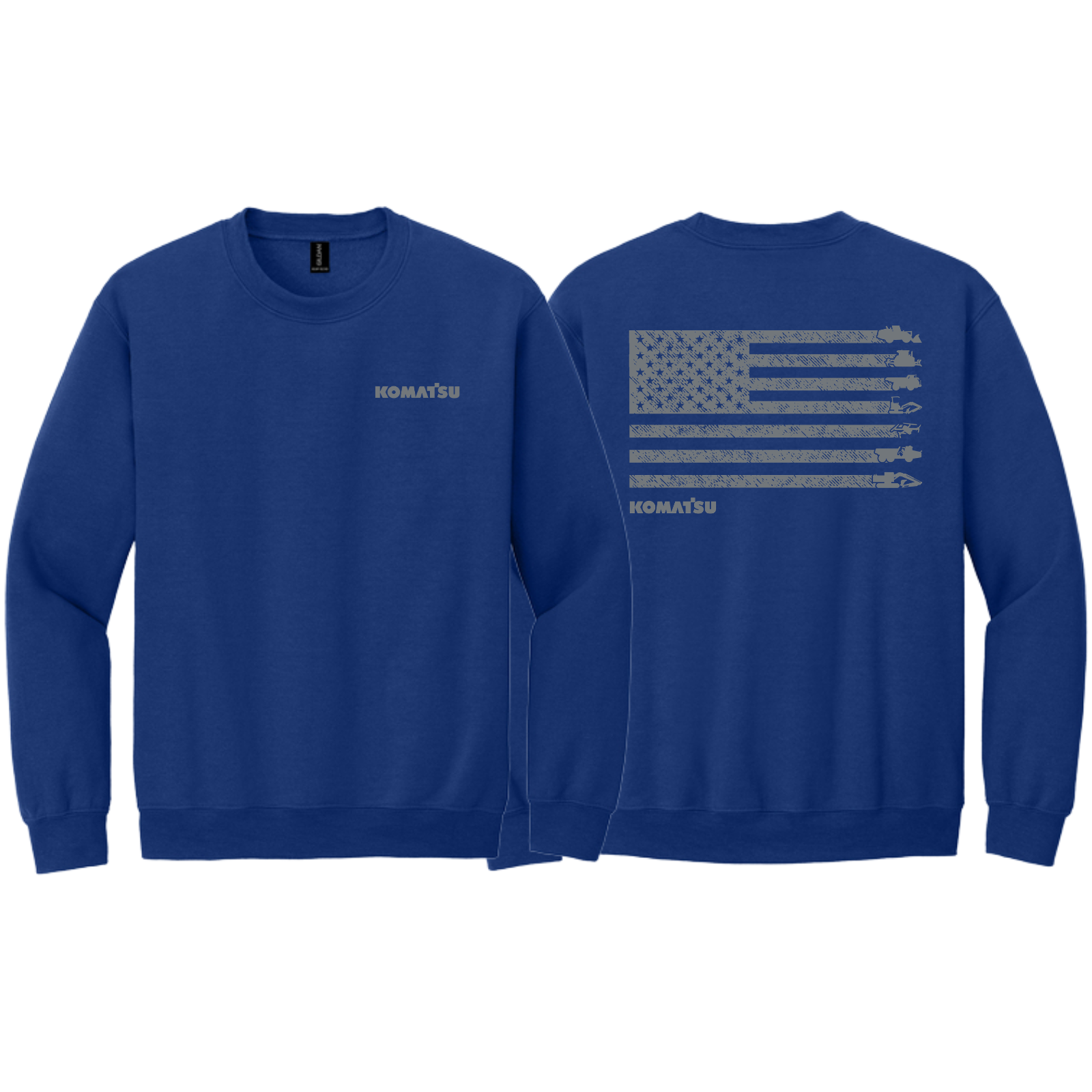 KOMATSU FLAG Gildan® Heavy Blend™ Crewneck Sweatshirt - Royal