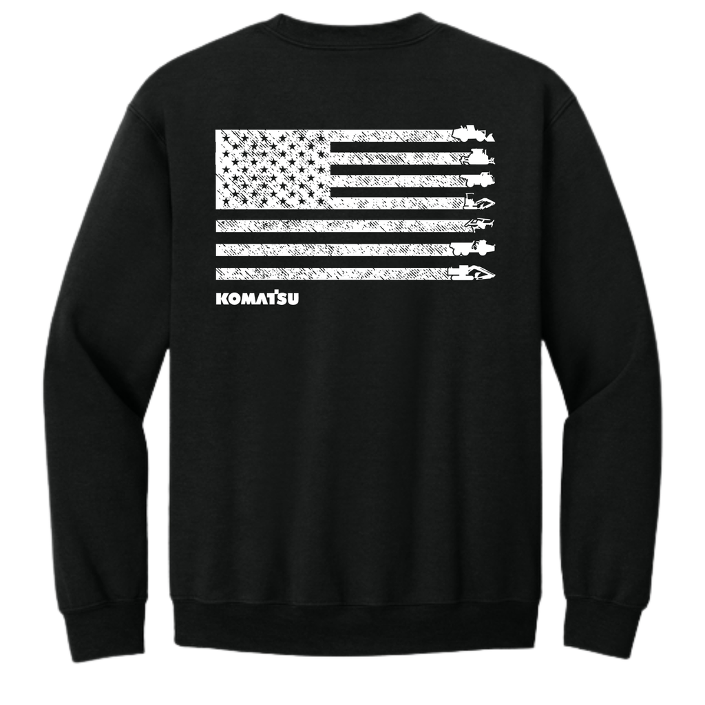 KOMATSU FLAG Gildan® Heavy Blend™ Crewneck Sweatshirt - Black