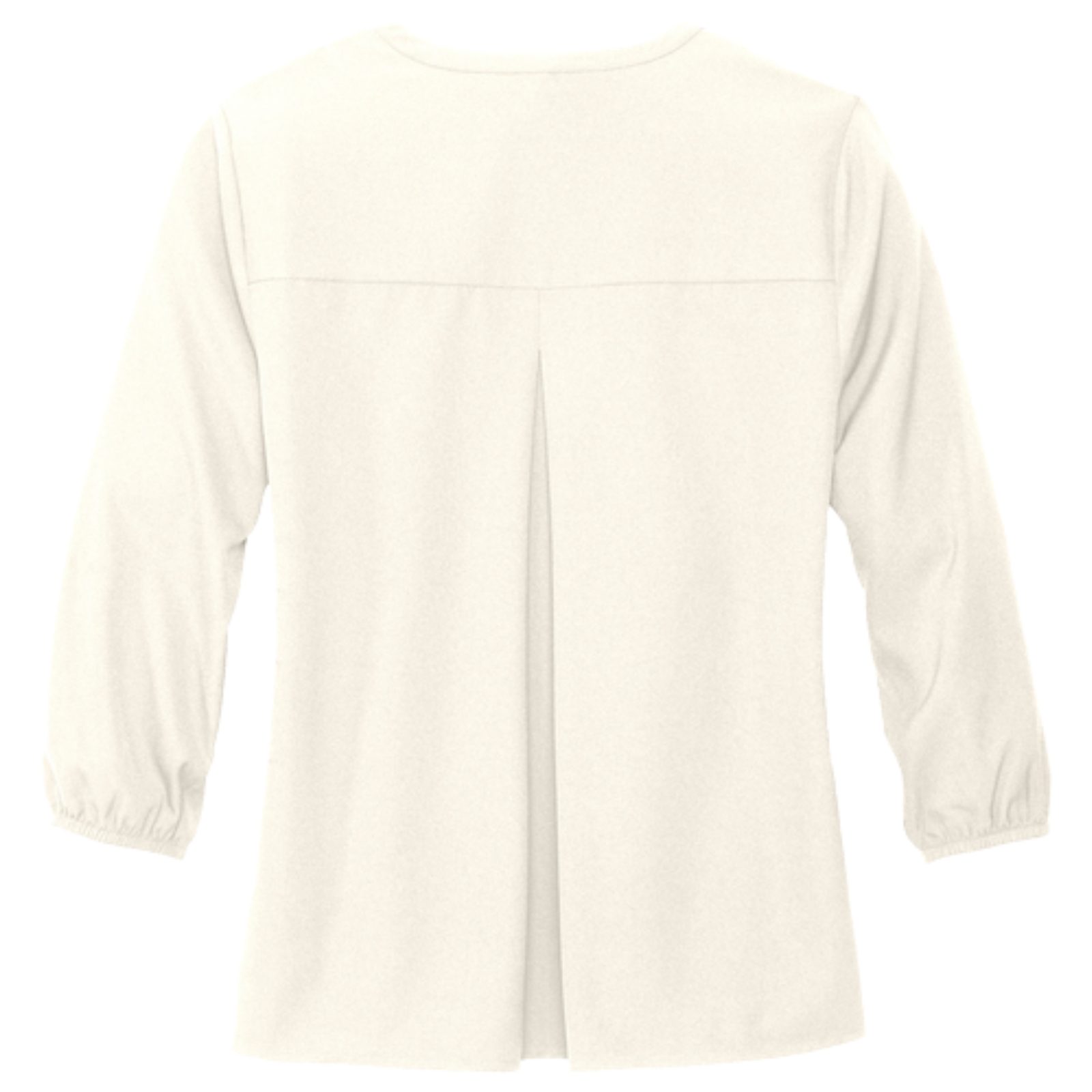 KOMATSU Mercer+Mettle® Women's Stretch Crepe 3/4-Sleeve Blouse - Ivory Chiffon