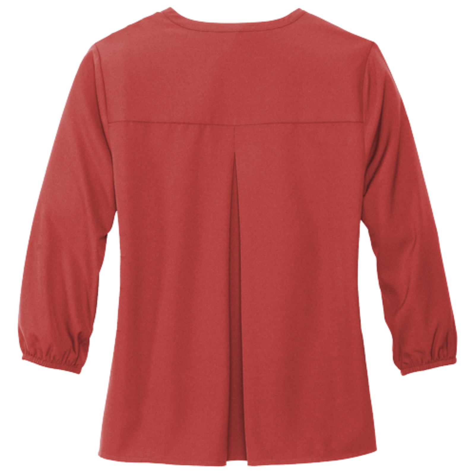 KOMATSU Mercer+Mettle® Women's Stretch Crepe 3/4-Sleeve Blouse - Terracotta