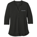 KOMATSU Port Authority® Women's UV Choice Pique Henley - Black