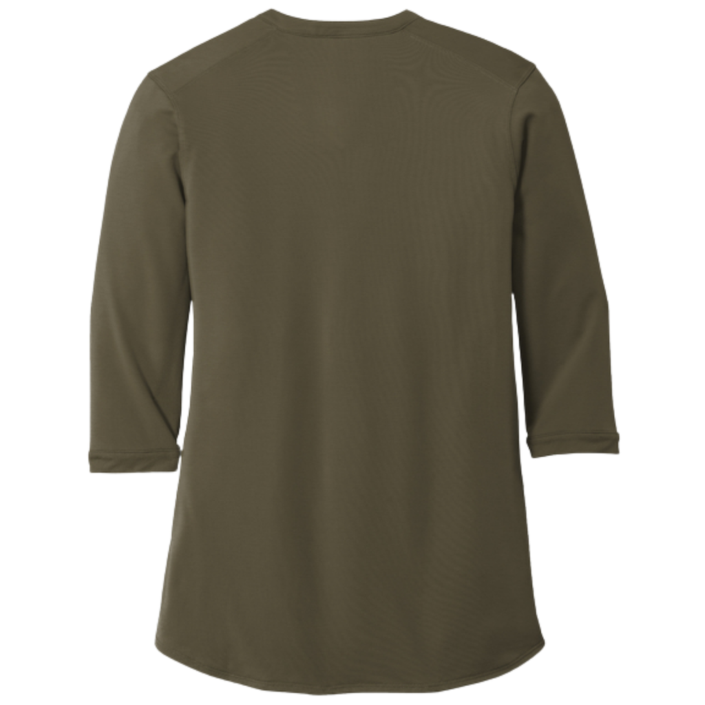 KOMATSU Port Authority® Women's UV Choice Pique Henley - Deep Olive