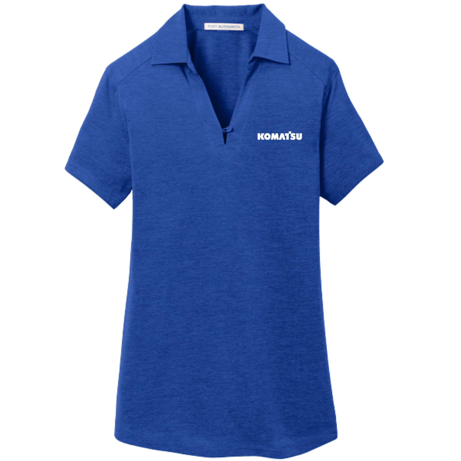 KOMATSU Port Authority® Women's Digi Heather Performance Polo - True Royal