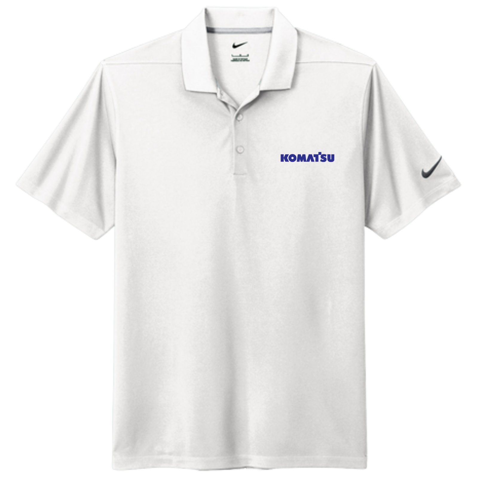 KOMATSU Nike Dri-FIT Micro Pique 2.0 Polo - White