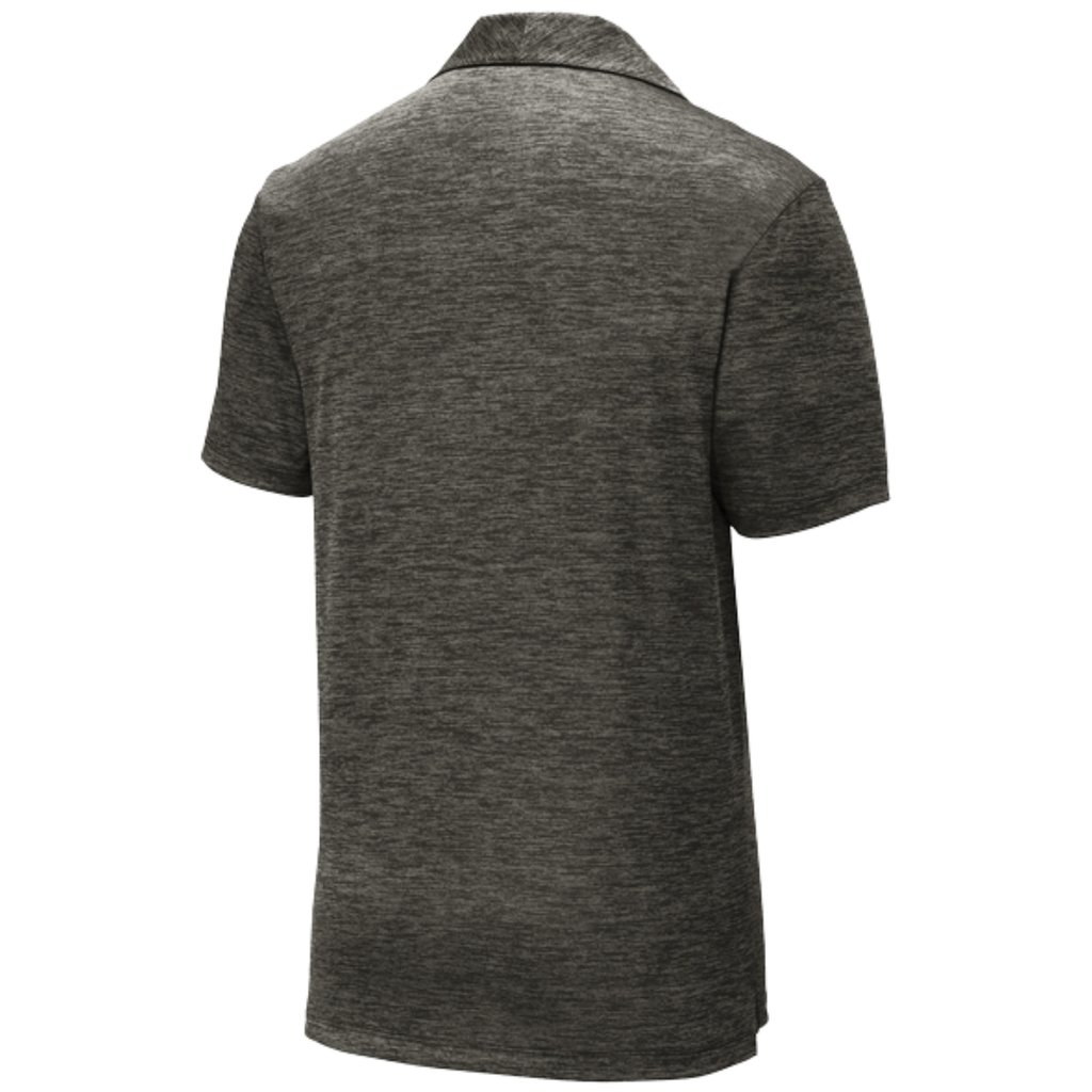 KOMATSU Sport-Tek® PosiCharge® Electric Heather Polo - Grey/Black