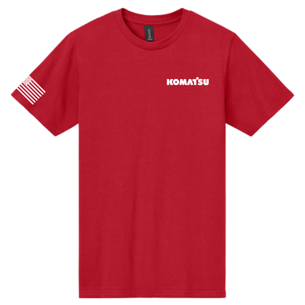 KOMATSU RED Gildan Softstyle® Midweight Tee - Red