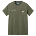 KOMATSU Carhartt Force® Short Sleeve Pocket T-Shirt - Basil Heather