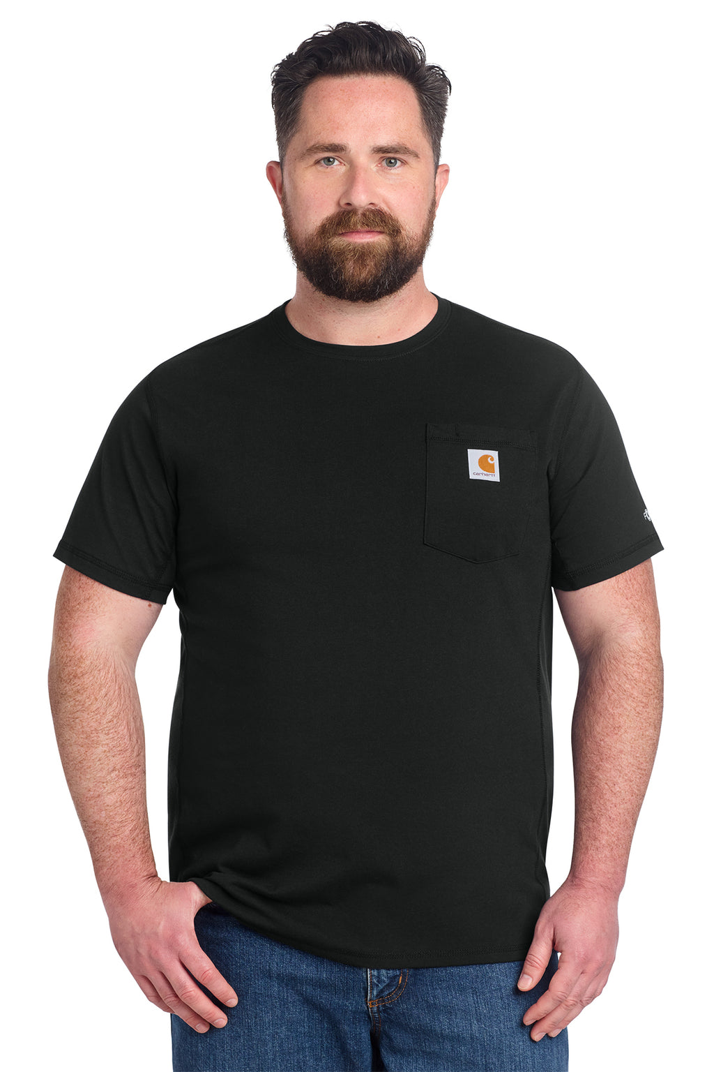 KOMATSU Carhartt Force® Short Sleeve Pocket T-Shirt - Black